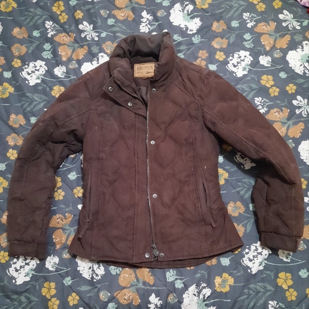 Outback Trading Company Brown Quilted Down Jacket. Size S